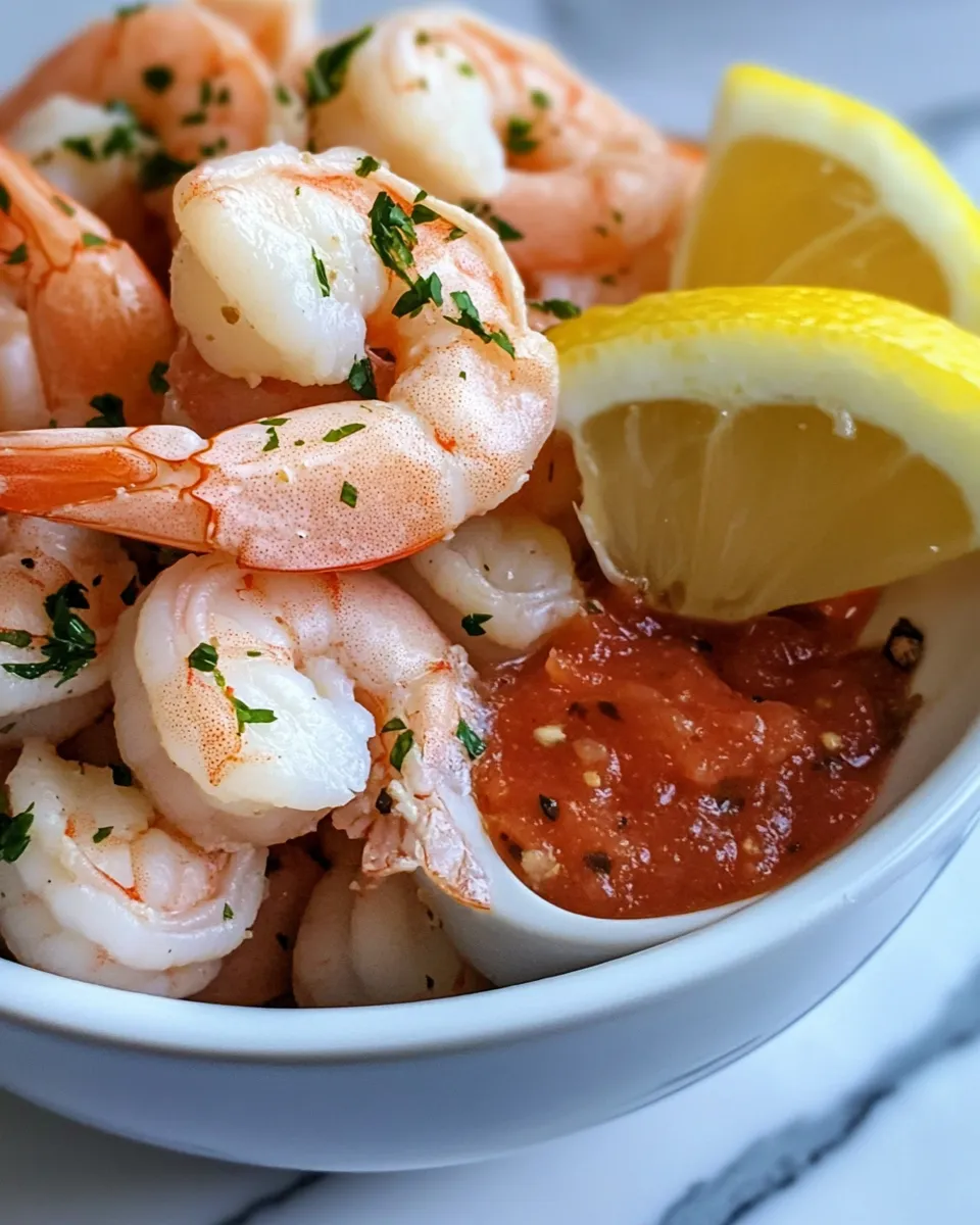Delicious Shrimp Cocktail food shot