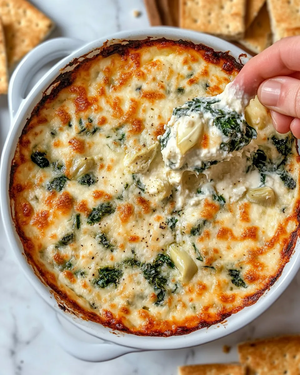 Classic Spinach Artichoke Dip recipe image