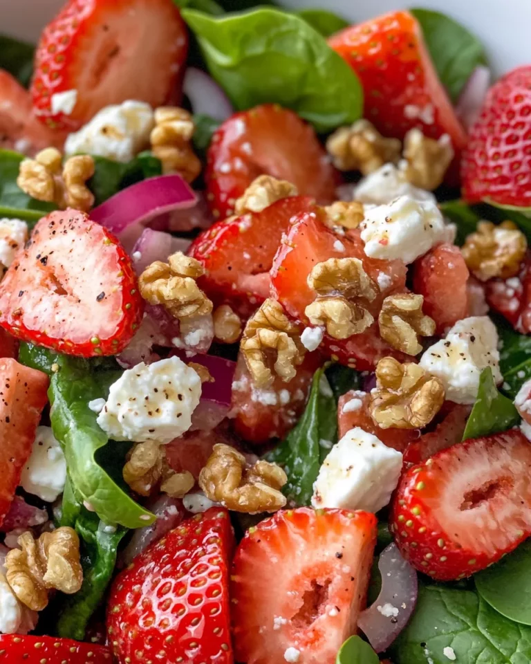 Homemade Spinach & Strawberry Salad recipe photo