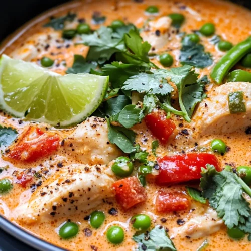 Homemade Thai Coconut Curry Chicken Soup photo