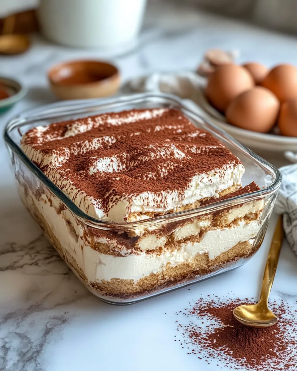 Easy Tiramisu (alcohol-free) food shot