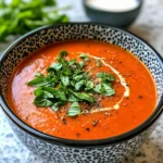 Homemade Tomato Basil Soup photo