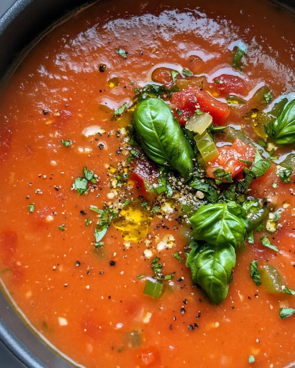 Classic Tomato Basil Soup image