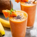 Delicious Tropical Papaya Smoothie recipe photo