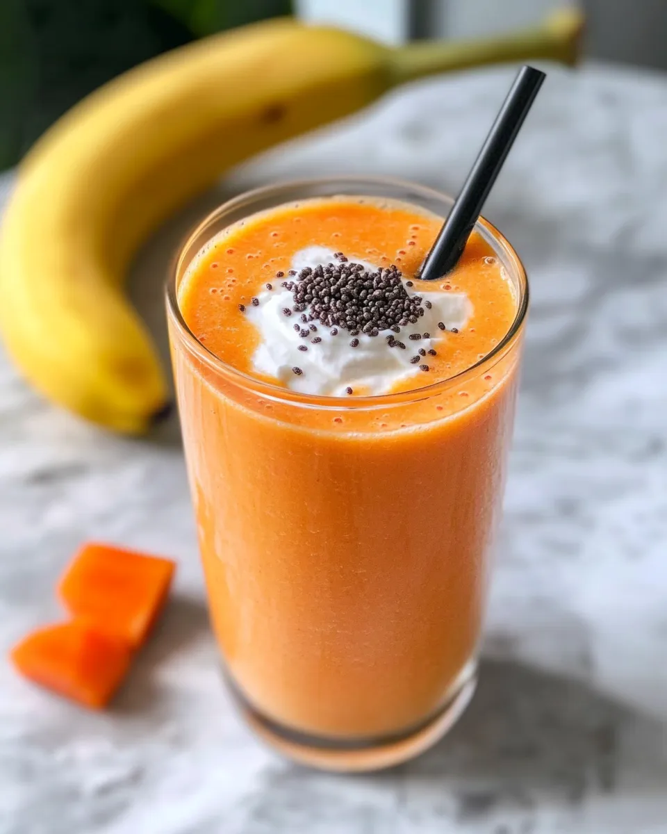 Easy Tropical Papaya Smoothie image