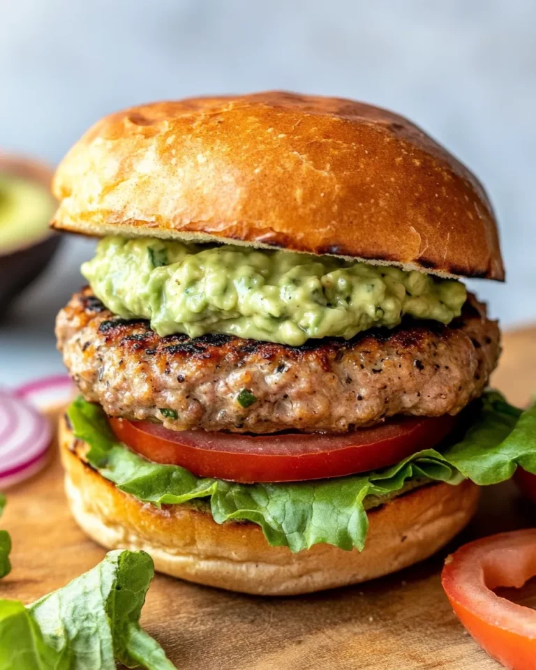 Homemade Turkey Burger with Avocado Mayo photo