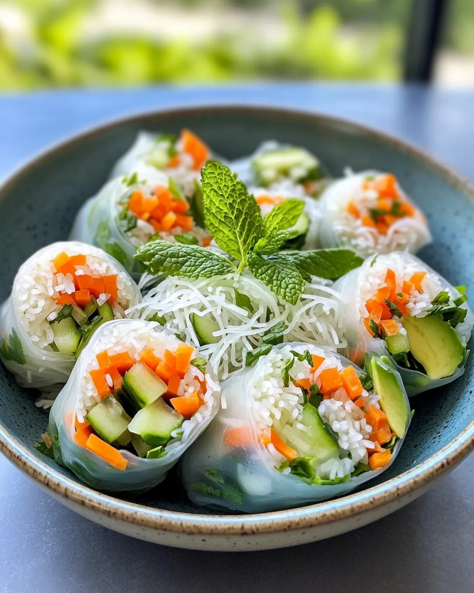 Easy Veggie Spring Rolls dish photo