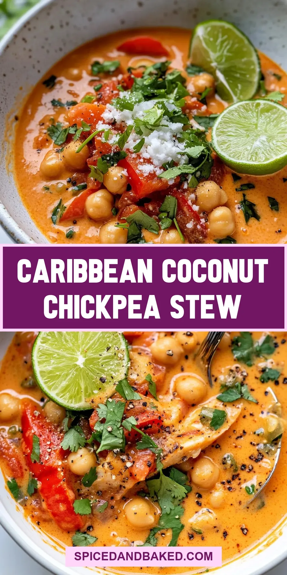 The Best Caribbean Coconut Chickpea Stew Ever