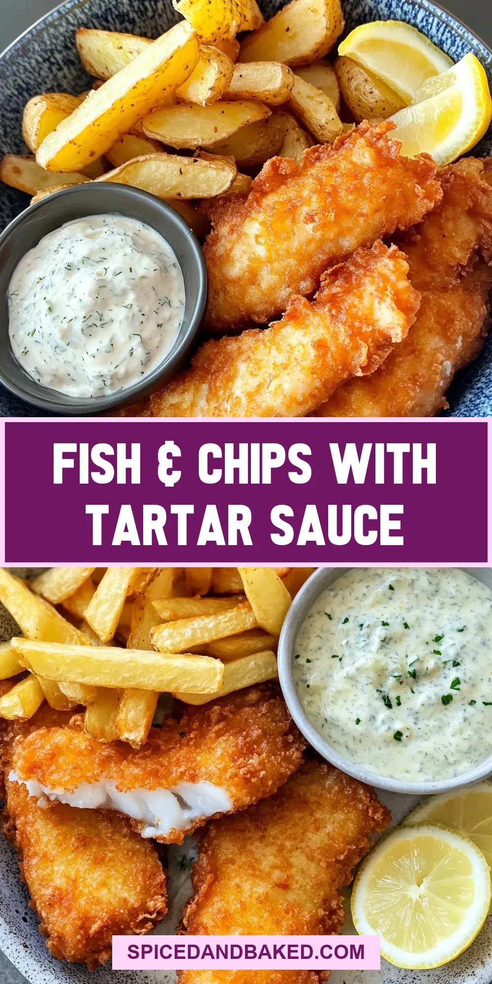 Fish & Chips With Tartar Sauce (Irresistible & Delicious)