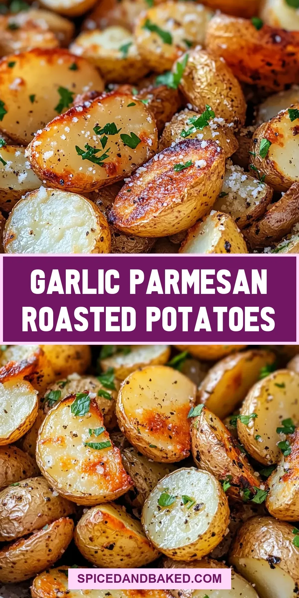 Easy Garlic Parmesan Roasted Potatoes Recipe