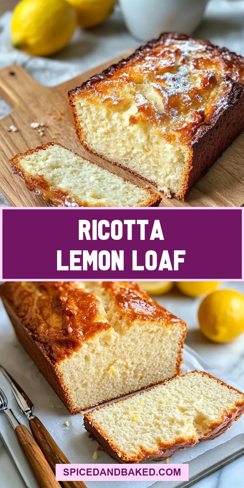 Easy Ricotta Lemon Loaf Recipe