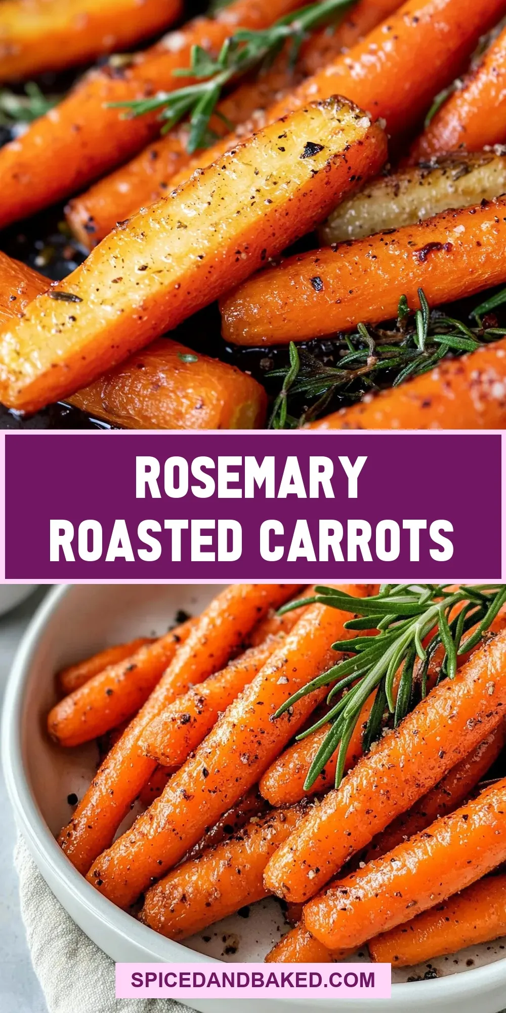 Rosemary Roasted Carrots (Creamy & Delicious)