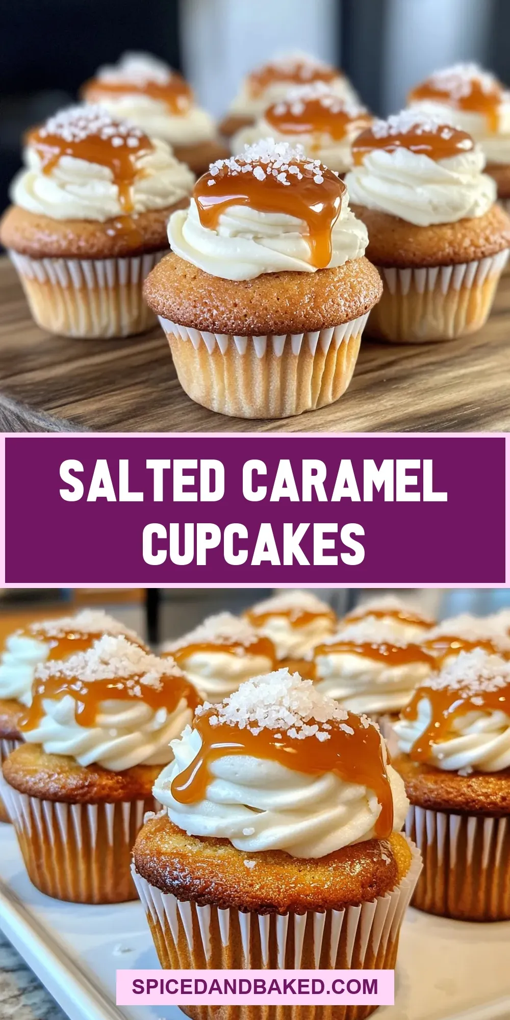 The Best Salted Caramel Cupcakes Ever