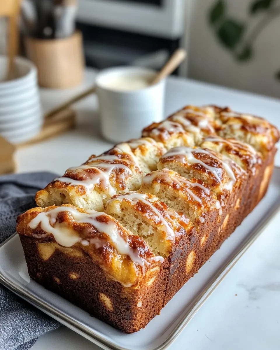 Easy Amish Apple Fritter Bread food shot