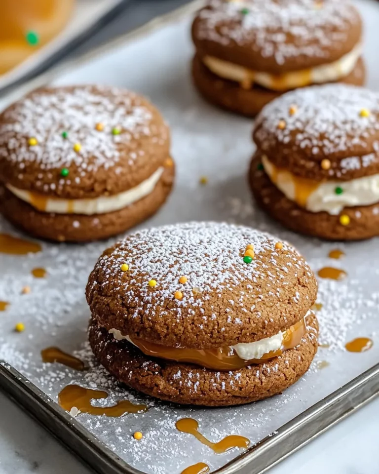 Homemade Apple Cider Whoopie Pie Cookies with Caramel photo