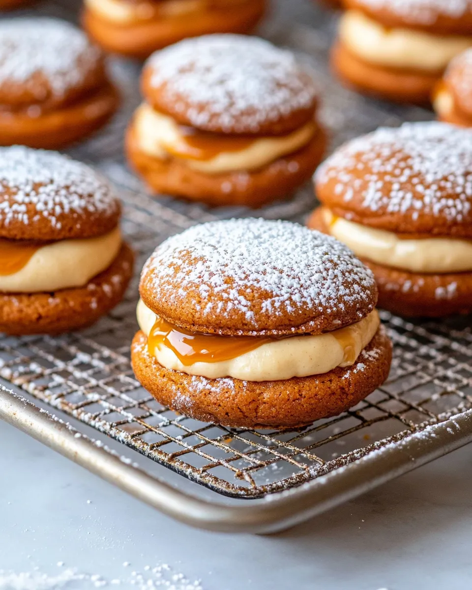 Easy Apple Cider Whoopie Pie Cookies with Caramel recipe photo