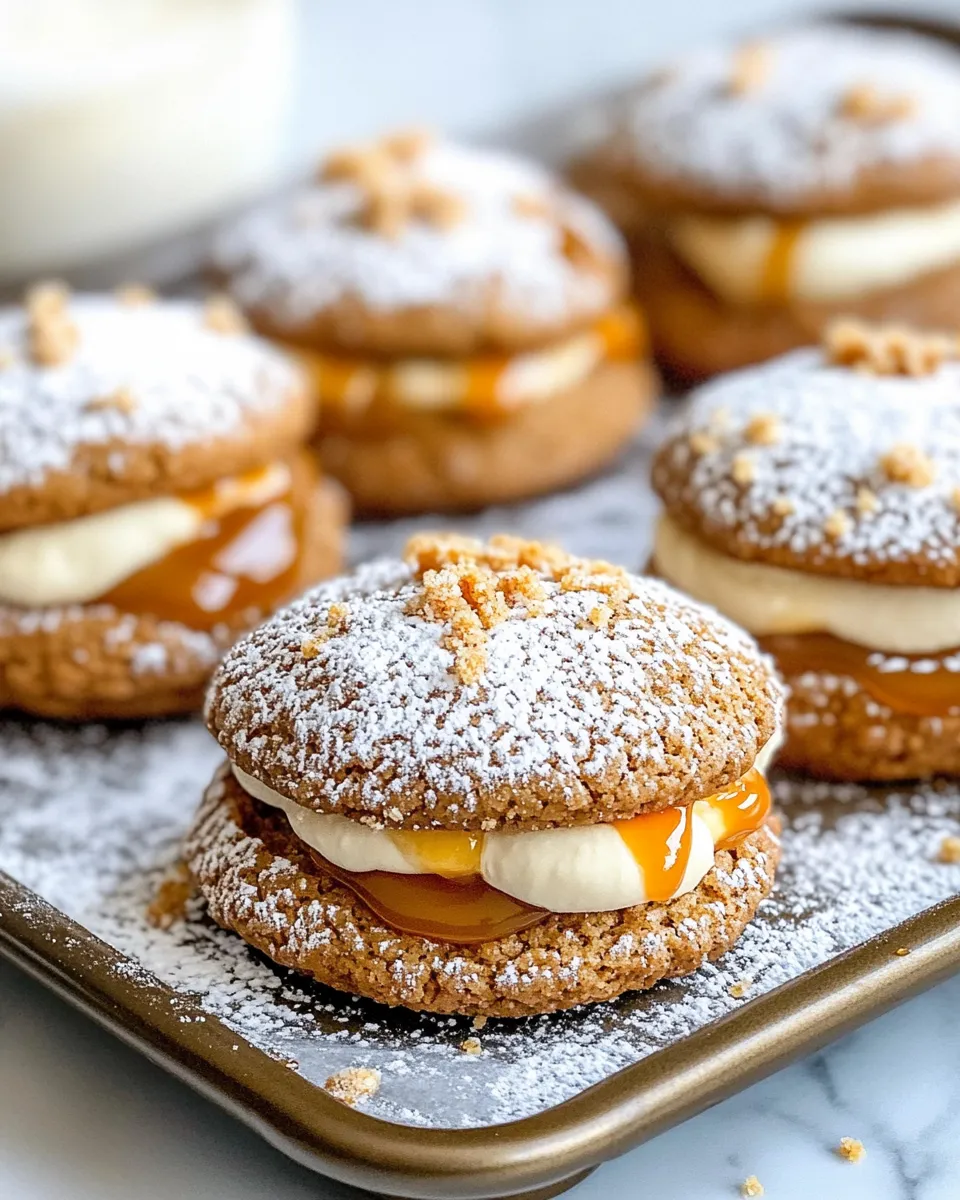 Delicious Apple Cider Whoopie Pie Cookies with Caramel dish photo