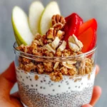 Homemade Apple Crumble Chia Pudding photo