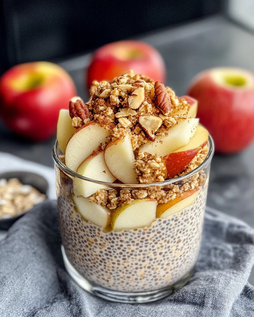 Classic Apple Crumble Chia Pudding recipe image