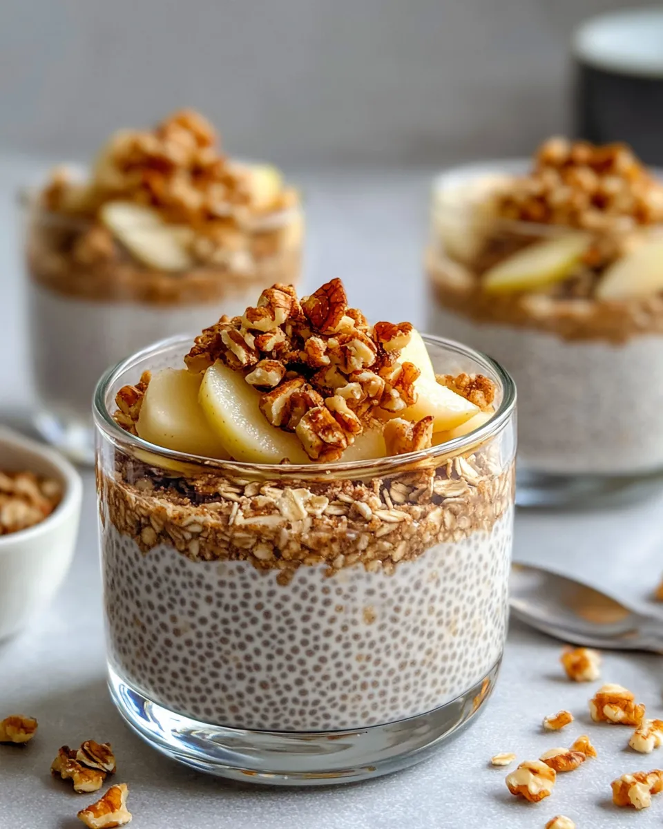 Easy Apple Crumble Chia Pudding dish photo