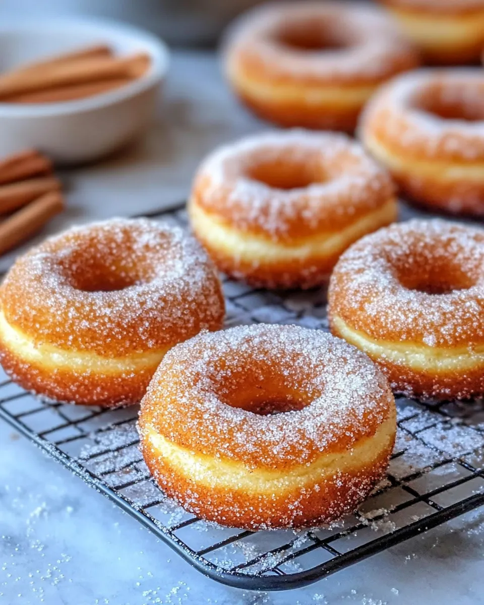 Classic Baked Churro Donuts with Cinnamon Sugar image