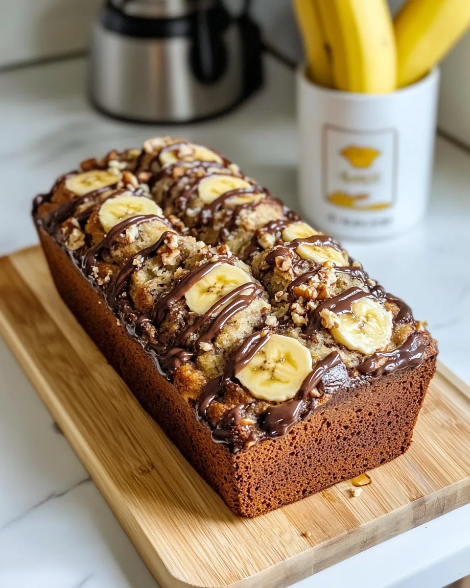 Delicious Banana Nutella Swirl Bread picture