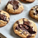 Homemade Brownie Stuffed Chocolate Chip Cookies photo