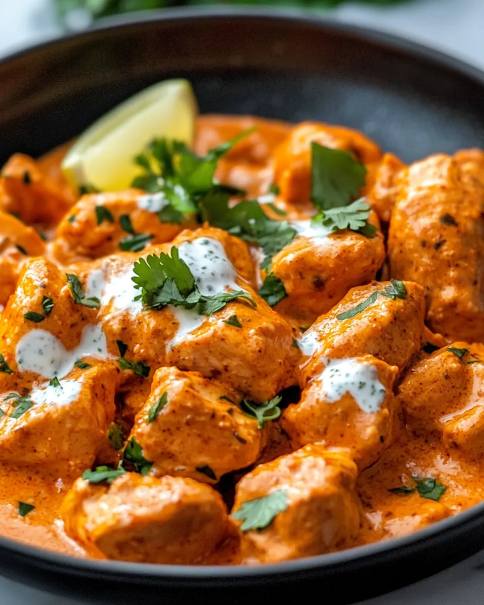 Delicious Butter Chicken plate image