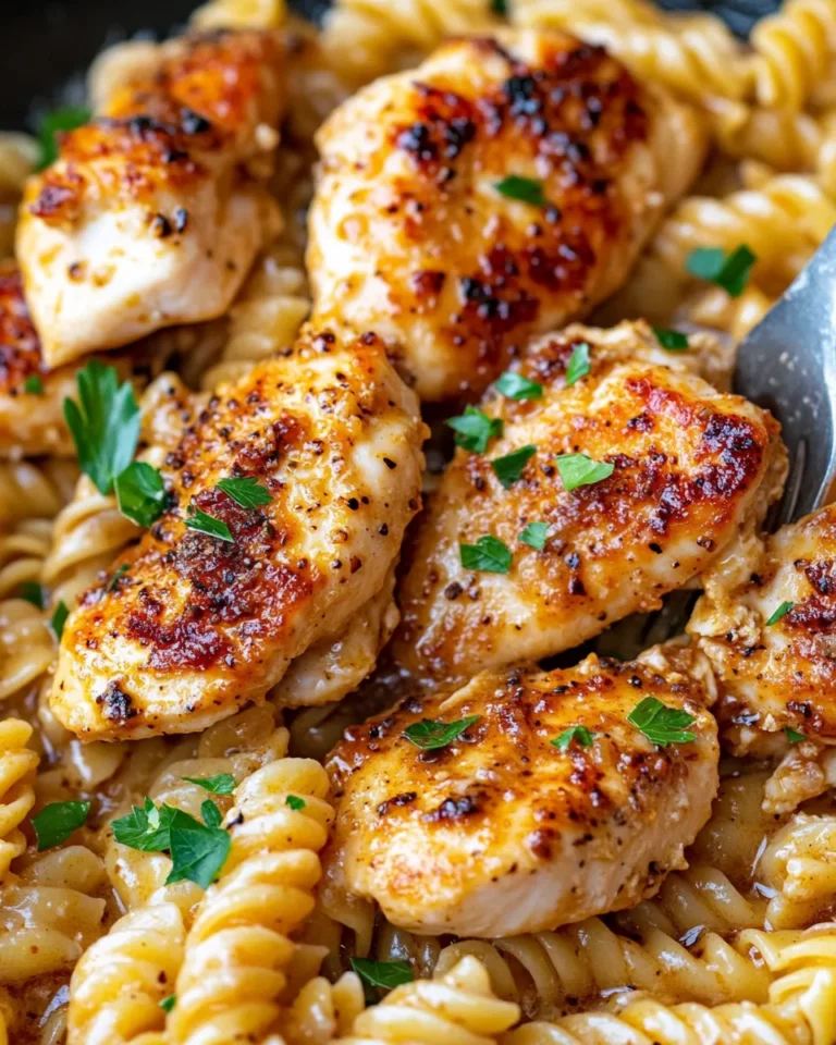 Homemade Cajun Honey Butter Chicken & Pasta recipe photo