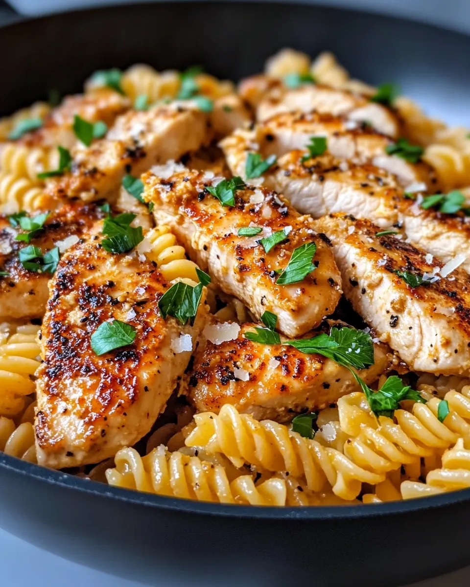 Classic Cajun Honey Butter Chicken & Pasta dish photo