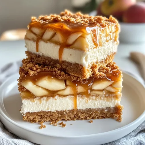 Homemade Caramel Apple Cheesecake Bars photo