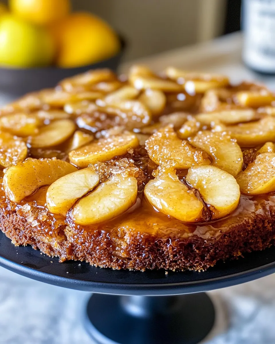 Delicious Caramel Apple Upside-Down Cake dish photo