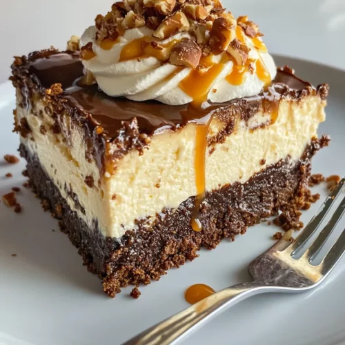 Homemade Caramel Brownie Cheesecake photo