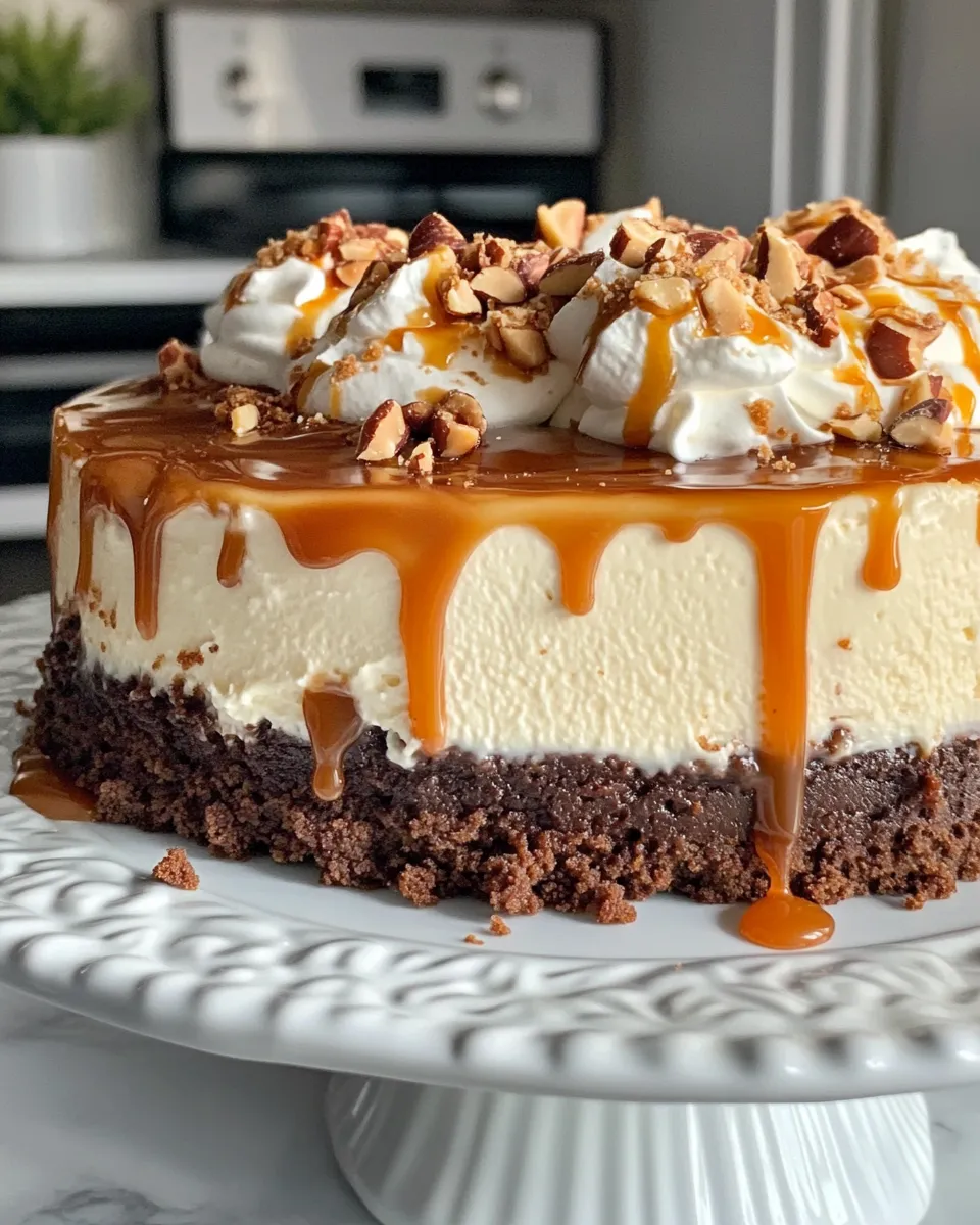 Classic Caramel Brownie Cheesecake image