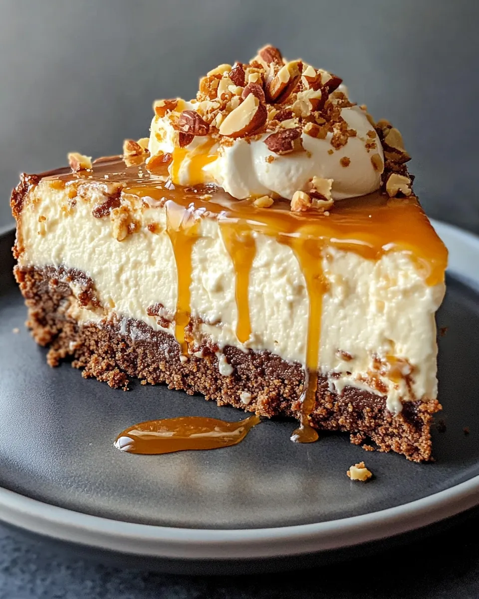 Delicious Caramel Brownie Cheesecake dish photo