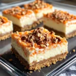 Homemade Carrot Cake Cheesecake Bars recipe photo