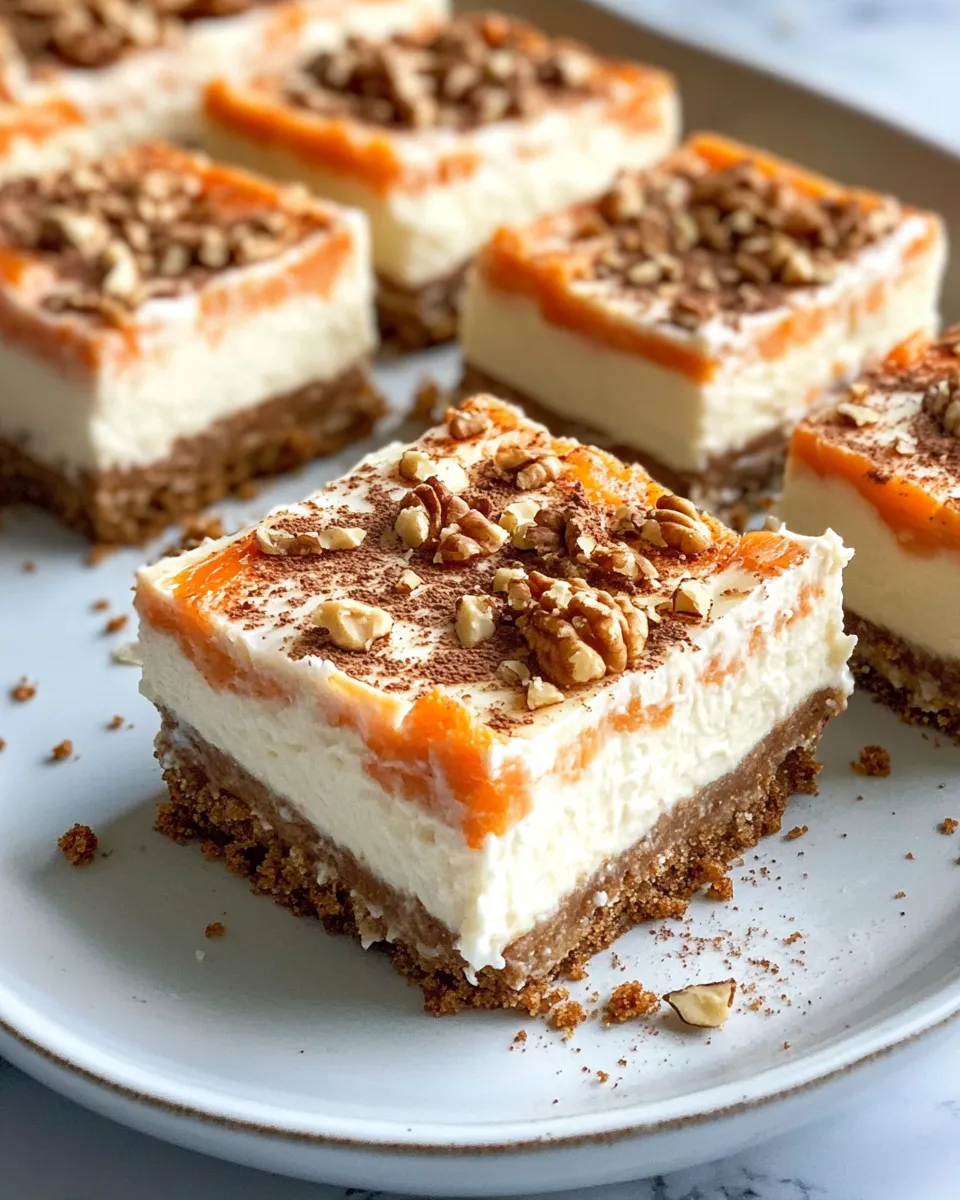 Classic Carrot Cake Cheesecake Bars dish photo