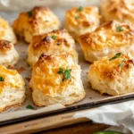 Homemade Cheddar Jalapeño Biscuits food shot