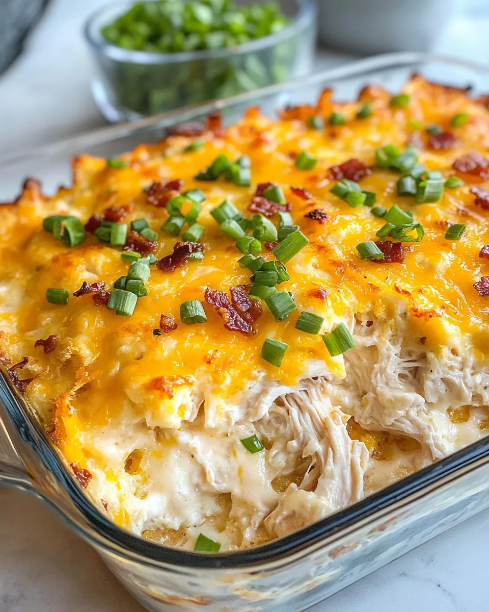 Homemade Cheesy Hashbrown Chicken Casserole photo