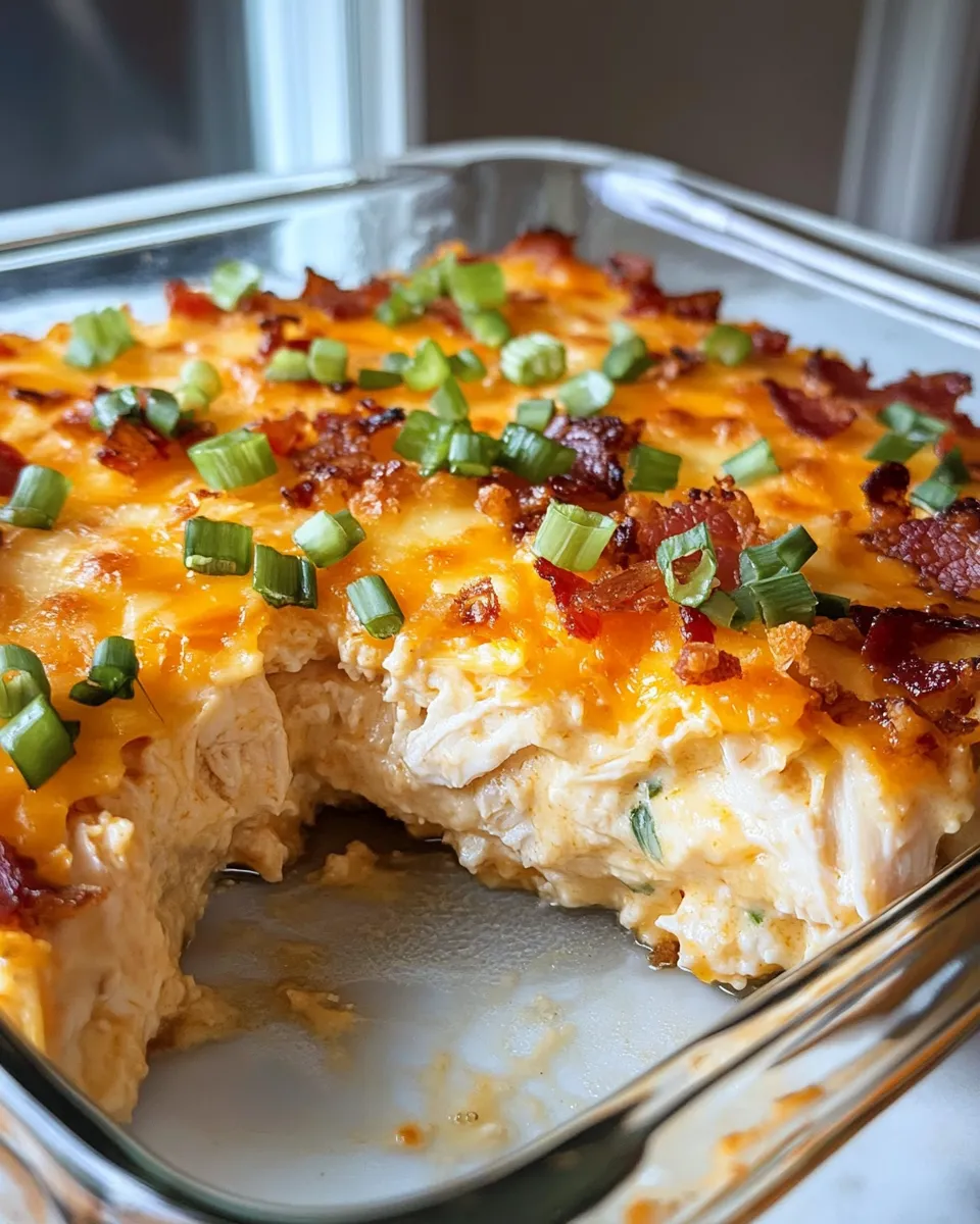 Classic Cheesy Hashbrown Chicken Casserole image
