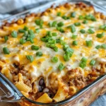 Homemade Cheesy Taco Pasta Casserole photo