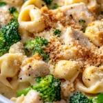 Homemade Chicken Alfredo Tortellini Bake photo