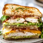Homemade Chicken Avocado Melt Sandwich photo