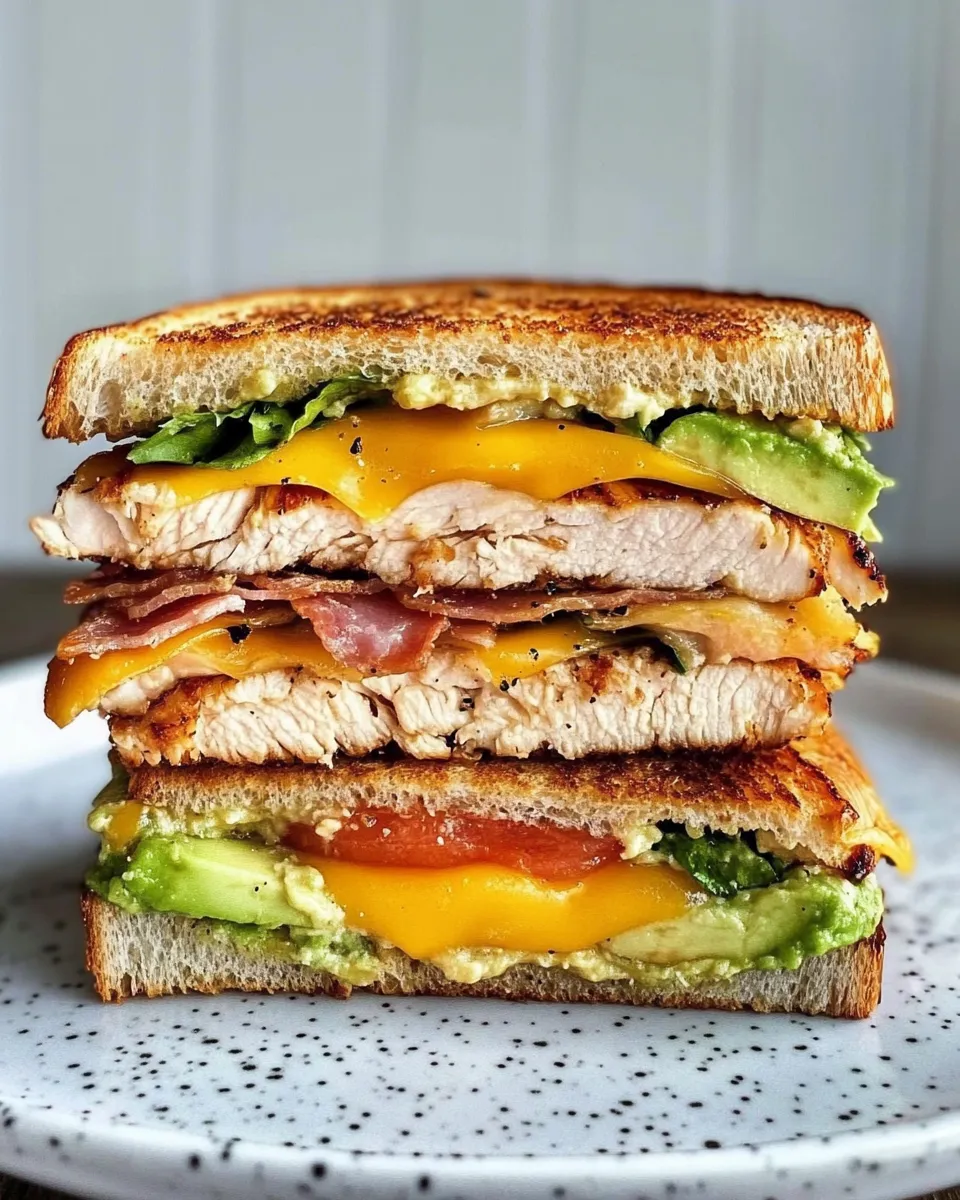 Classic Chicken Avocado Melt Sandwich image