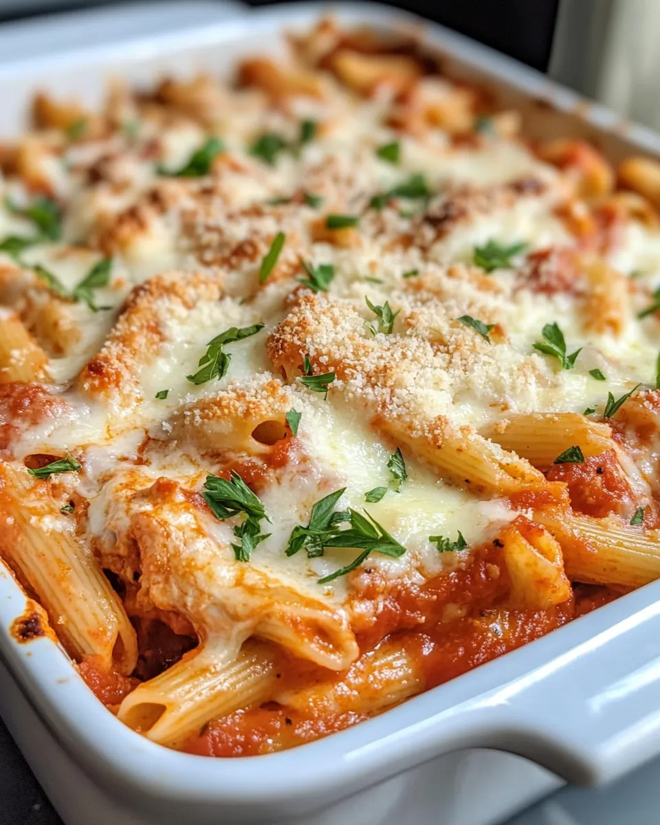 Easy Chicken Parmesan Casserole dish photo
