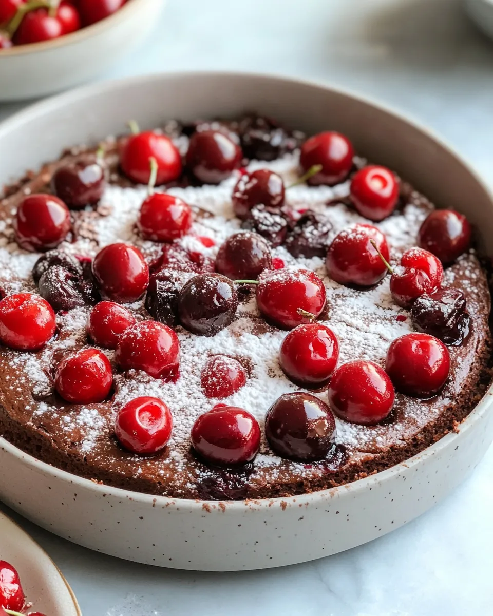 Classic Chocolate Cherry Upside Down Cake image