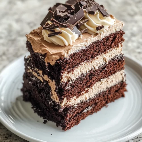 Homemade Chocolate Espresso Layer Cake photo