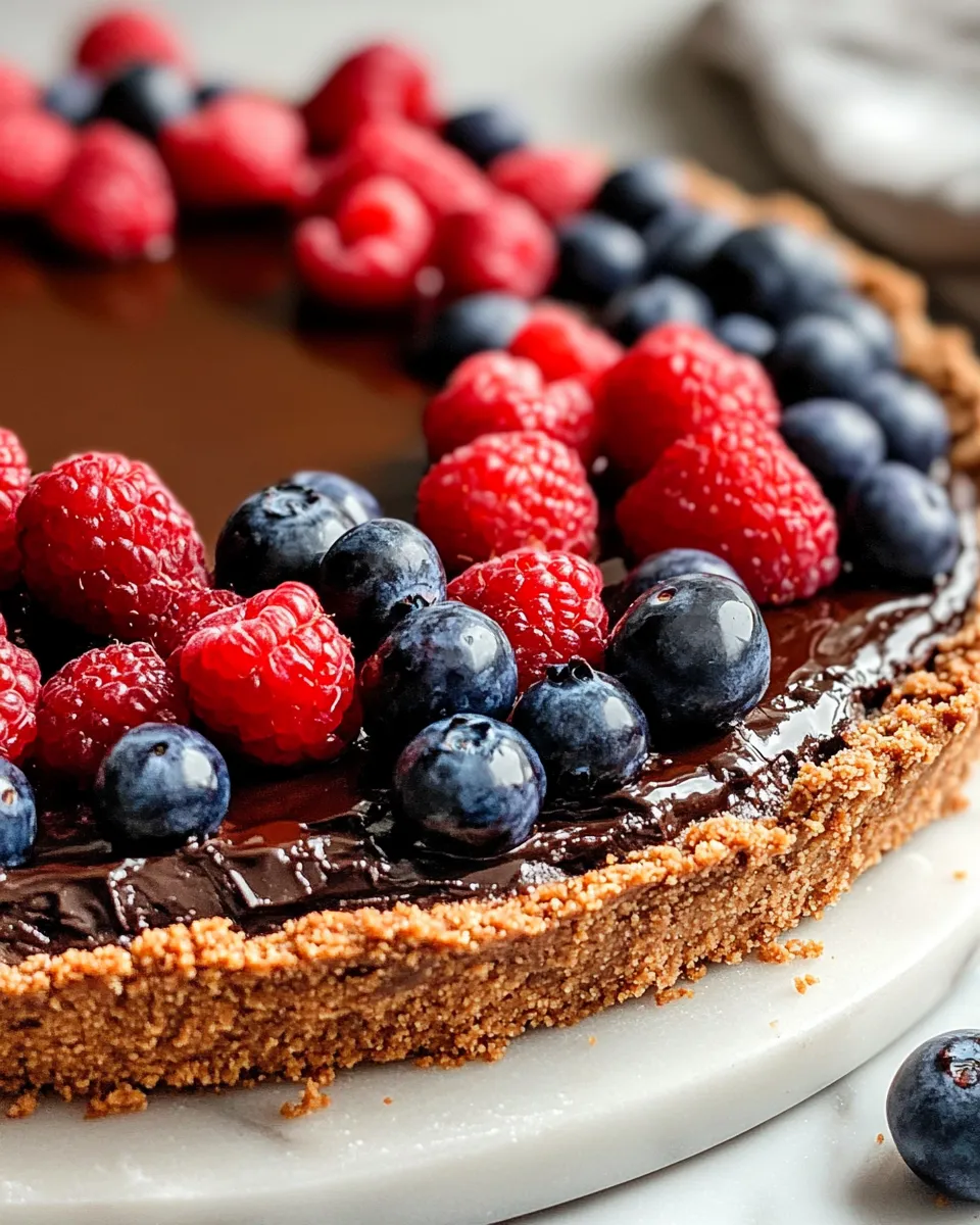 Easy Chocolate Ganache Tart with Berries recipe photo