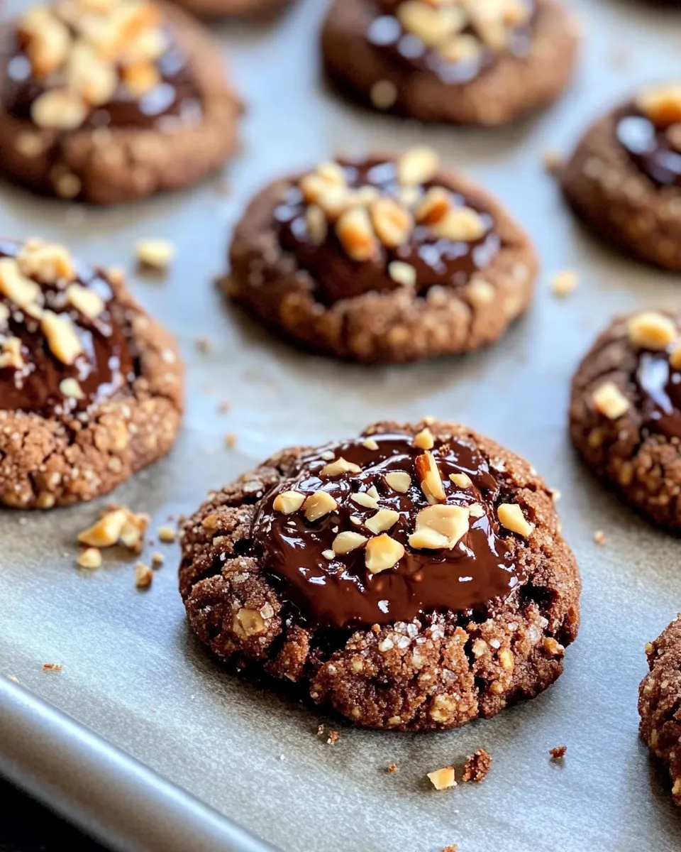 Delicious Chocolate Hazelnut Thumbprint Cookies dish photo