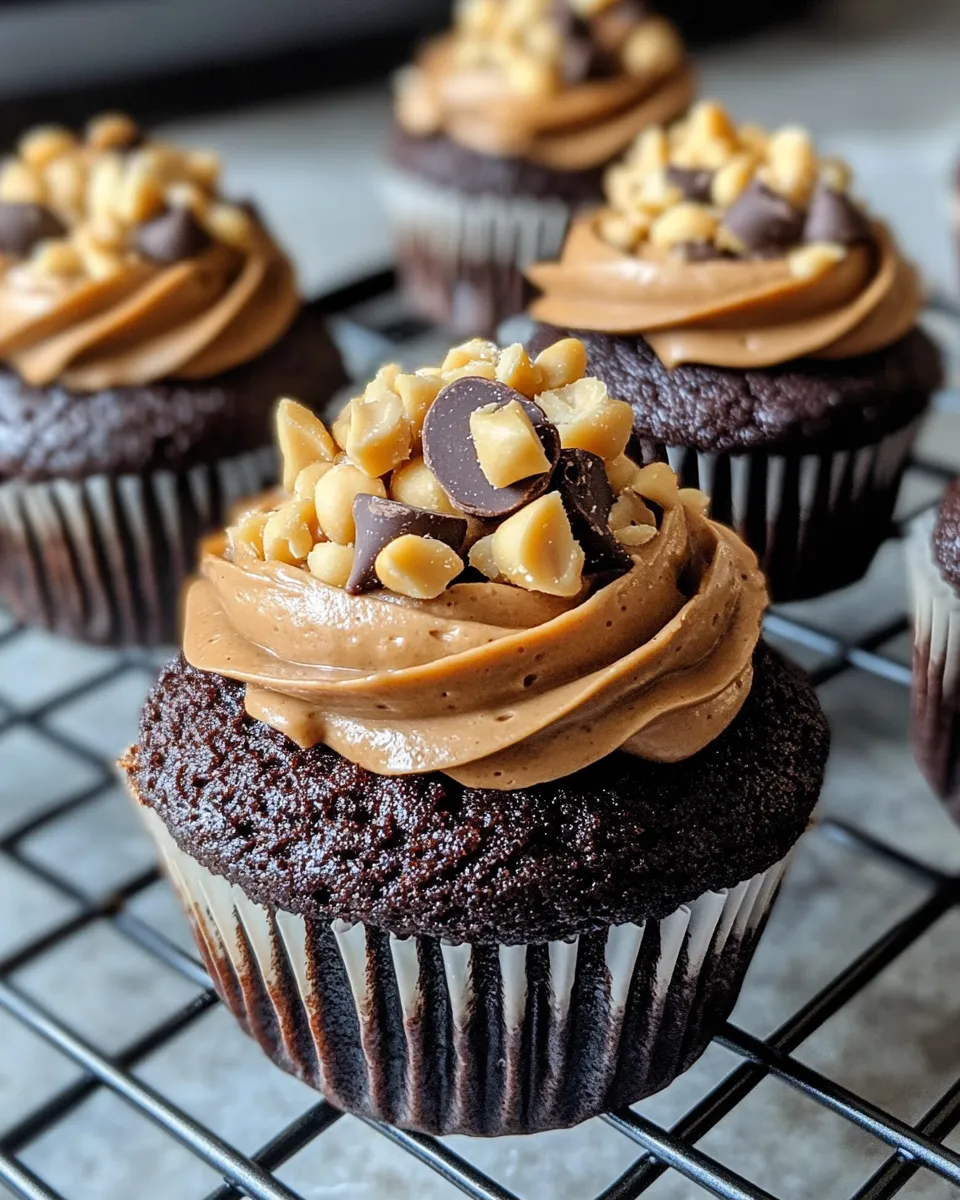 Easy Chocolate Peanut Butter Cupcake Delights recipe photo